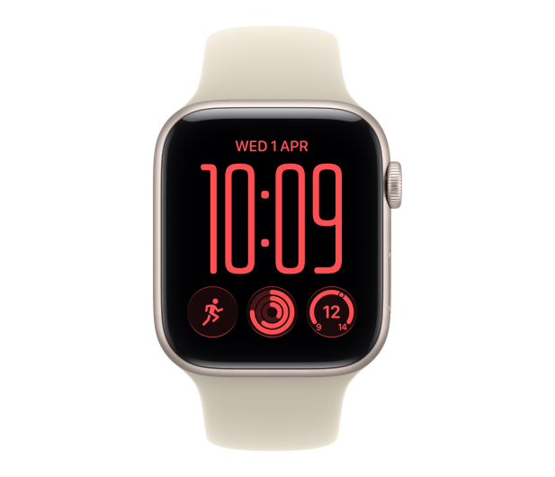 Apple Watch SE 3 44/Księżycowa Poświata Alu/Piaskowy Pasek S/M 5G - 1595836 - zdjęcie 2